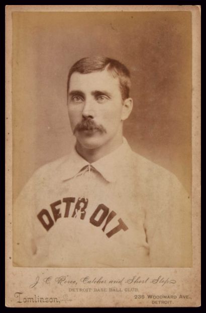 1886 Detroit Wolverines Tomlinson Cabinet Jack Rowe